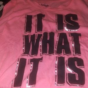 Pink juniors shirt